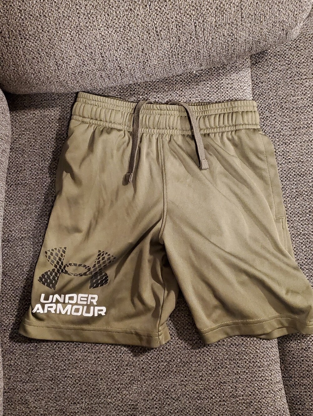 Under Armour Boy's Olive Athletic Training Shorts